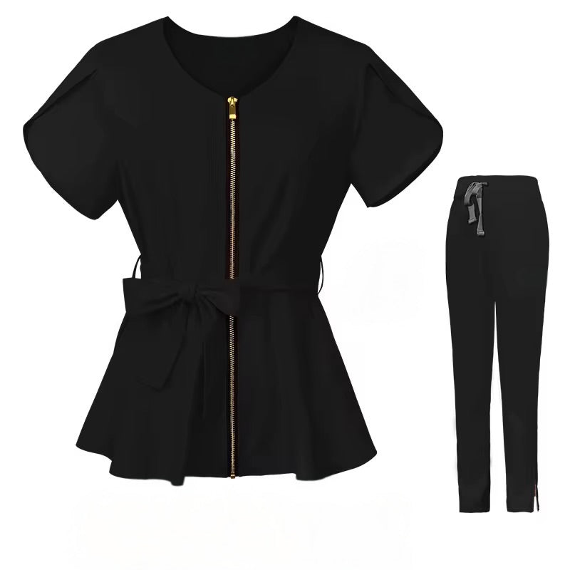 Black Scrubs Set