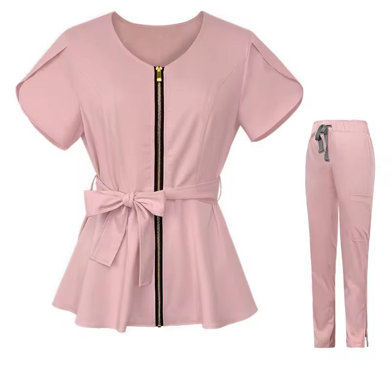 Pink scrubs set